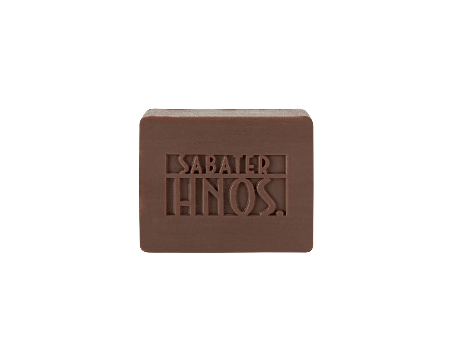 Jabón artesanal de chocolate 40 g con fragancia dulce y cremosa con notas a vainilla, fabricado por Sabater Hnos.