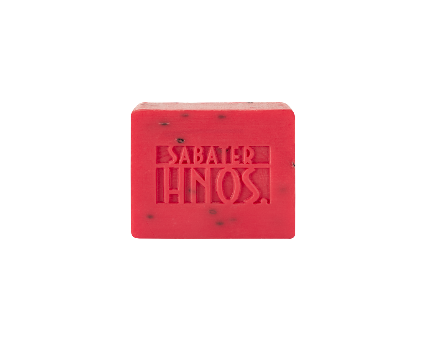 Jabón natural de fresa 40 g con aroma frutal, dulce y goloso, hecho a mano por Sabater Hnos.