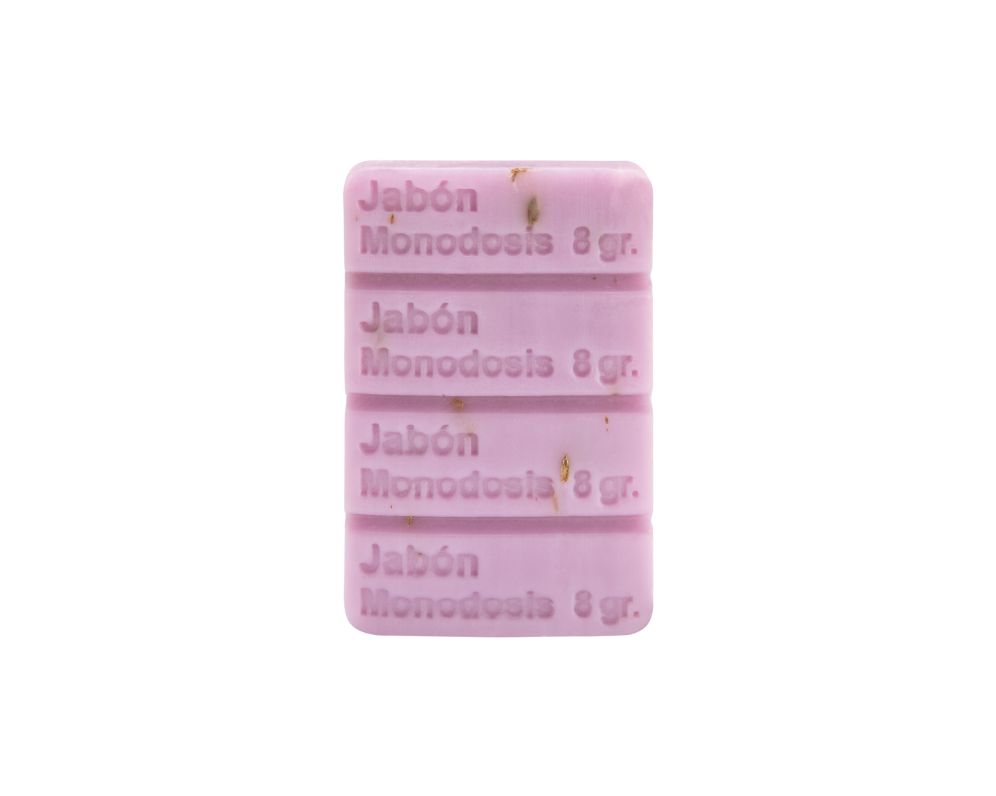 Jabón artesanal de lavanda monodosis 32g, relajante y práctico, ideal para viajes o detalles especiales – Sabater Hnos.