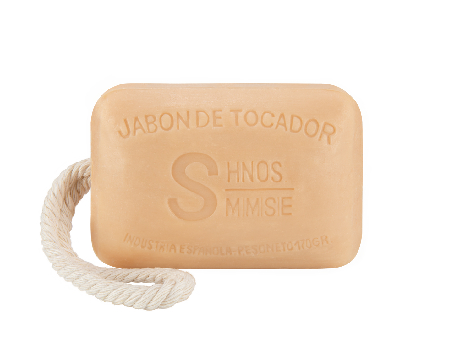 Jabón artesanal de lirio 170 g con aroma floral elegante y cordón para colgar de la ducha, fabricado por Sabater Hnos.