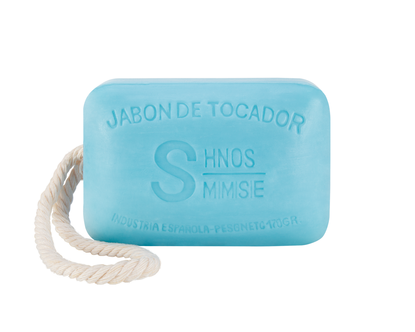 Jabón artesanal de magnolia 170 g, con aroma suave, floral y cordón para colgar de la ducha, fabricado por Sabater Hnos.