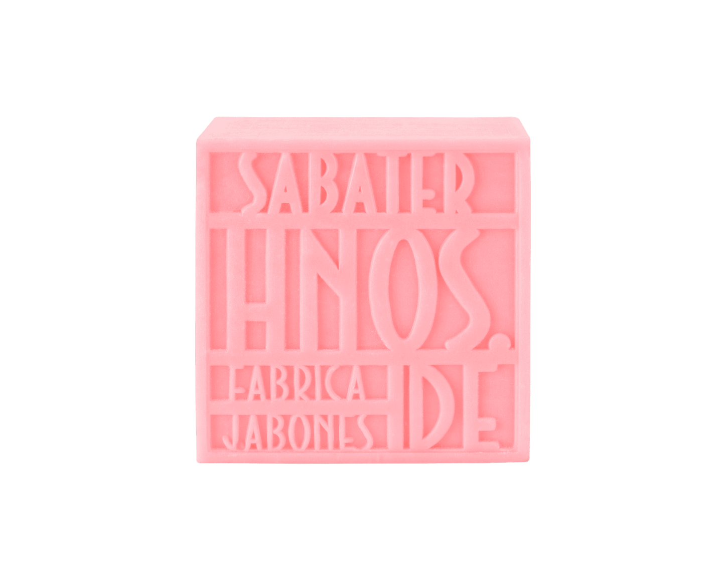 Jabón natural de rosa 125 g de notas florales y empolvadas, delicado y elegante, hecho a mano por Sabater Hnos.