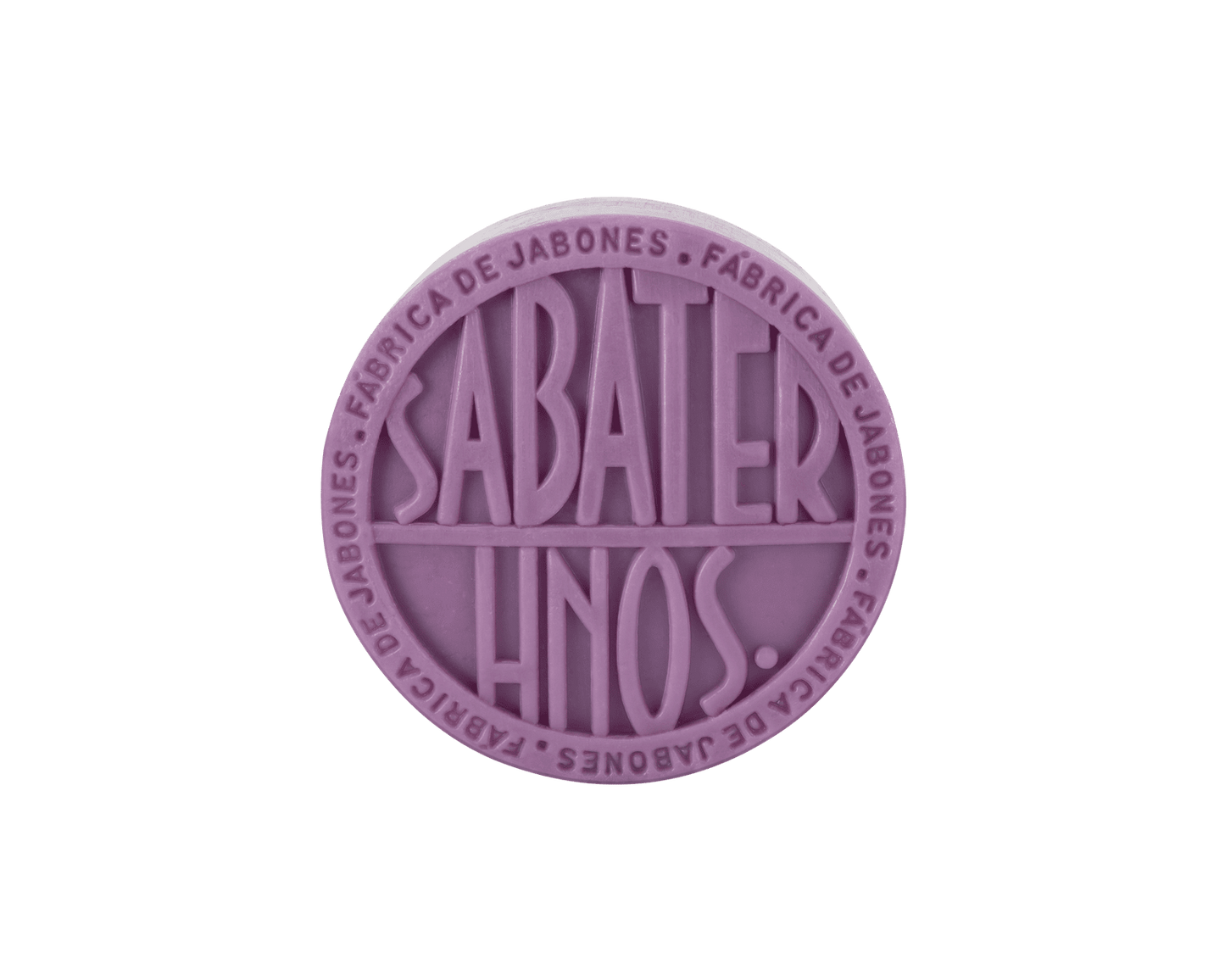 Jabón artesanal de violeta 100 g con aroma sutil dulce y floral, fabricado por Sabater Hnos.