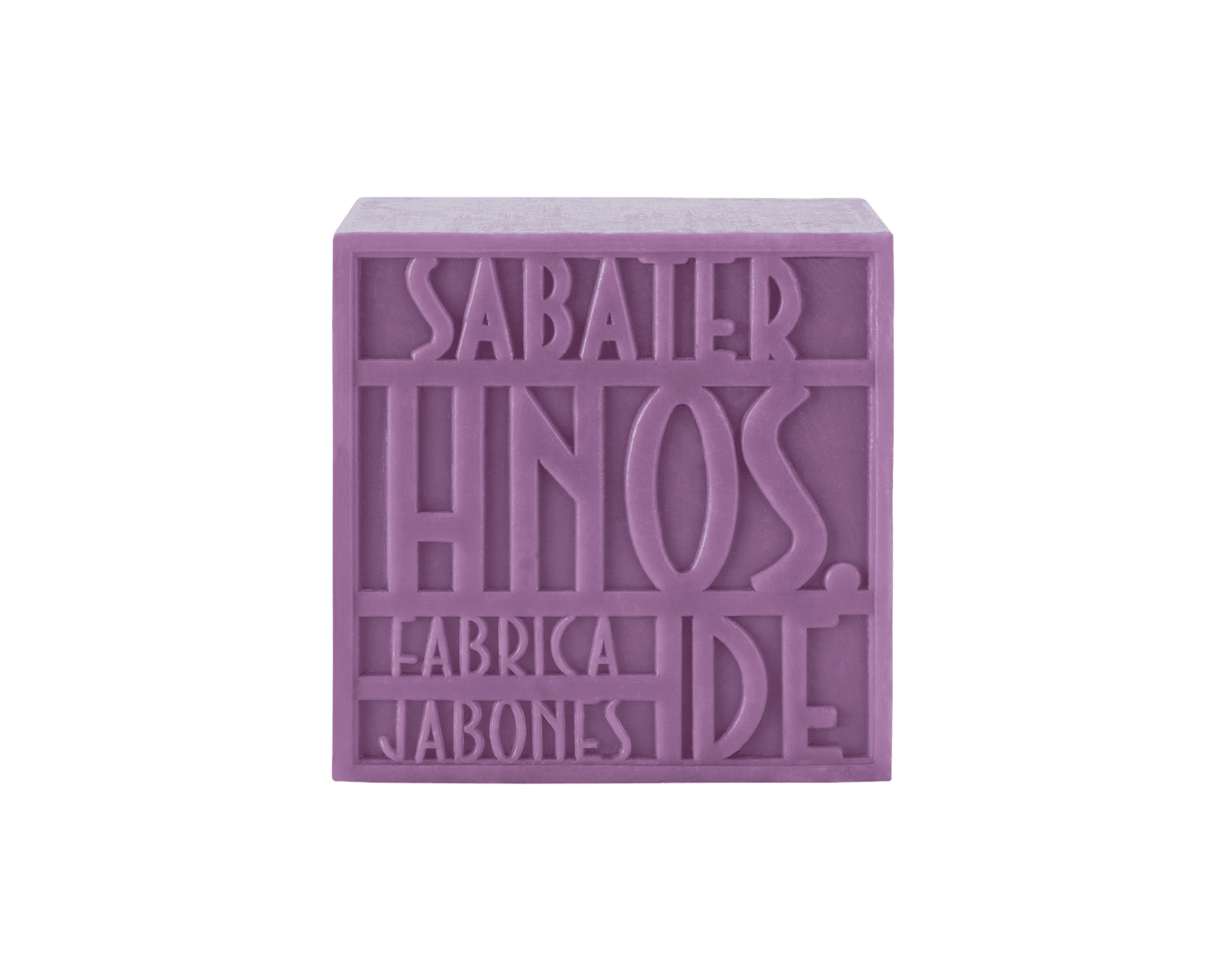 Jabón artesanal de violeta 125 g con aroma sutil dulce y floral, fabricado por Sabater Hnos.