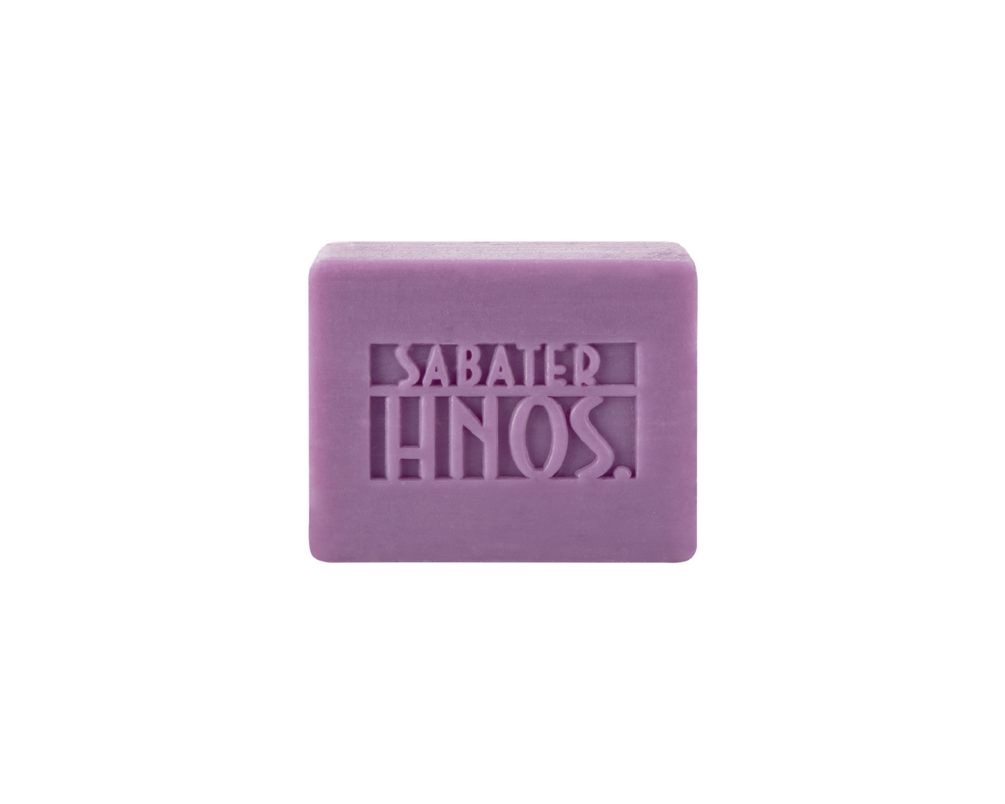 Jabón artesanal de violeta 40 g con aroma sutil dulce y floral, fabricado por Sabater Hnos.