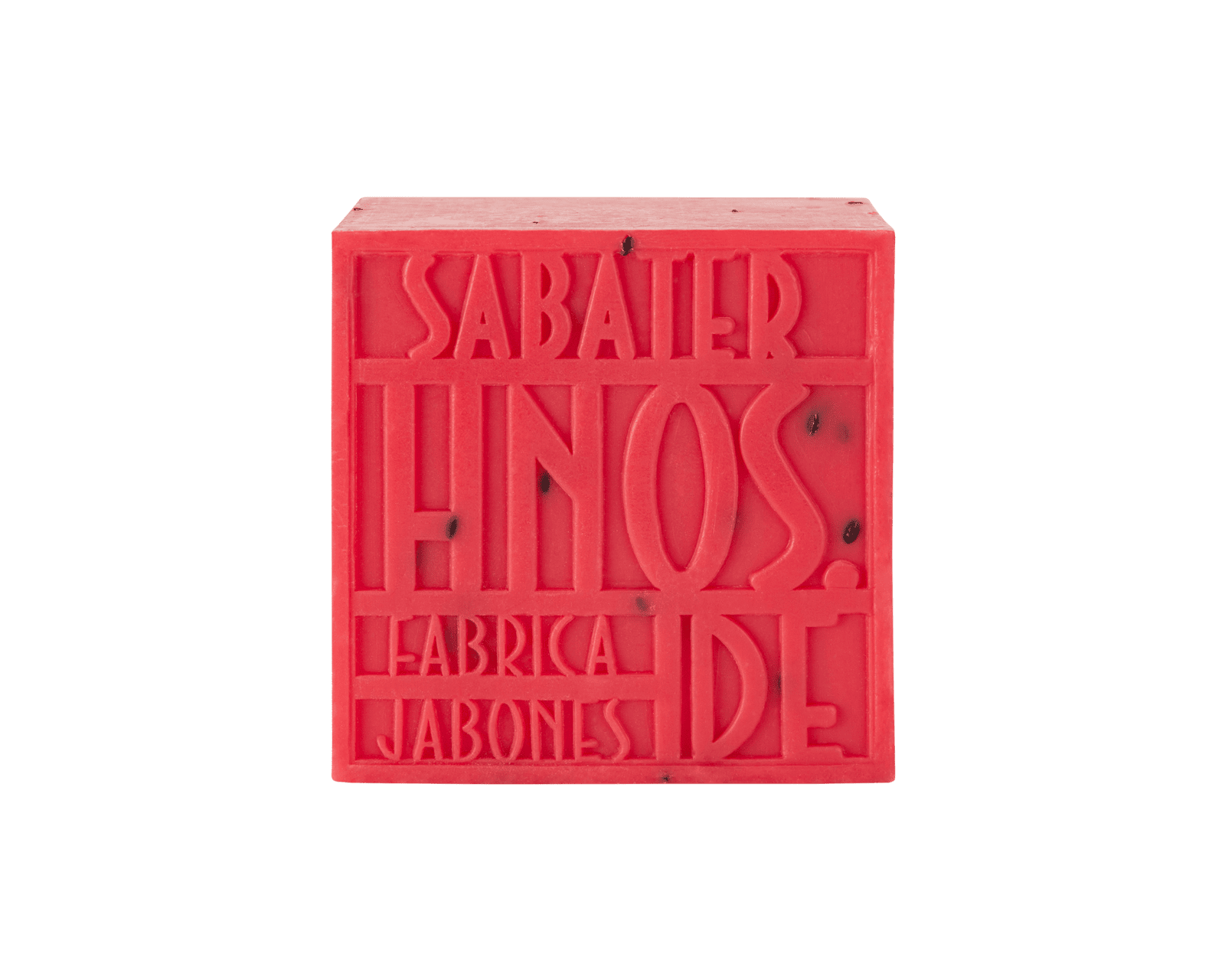 Jabón natural de fresa 125 g con aroma frutal, dulce y goloso, hecho a mano por Sabater Hnos.