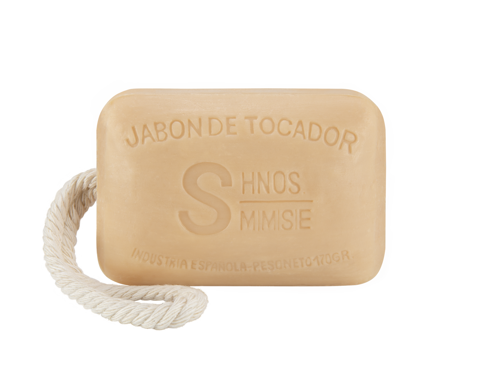 Jabón artesanal de lirio 170 g con aroma floral elegante y cordón para colgar de la ducha, fabricado por Sabater Hnos.