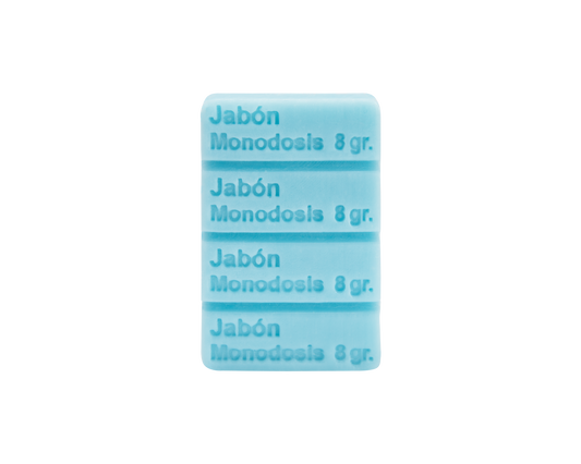 Jabón artesanal monodosis de magnolia  32g, formato de cuatro dosis, perfectas para viajar ligero o regalar – Sabater Hnos.