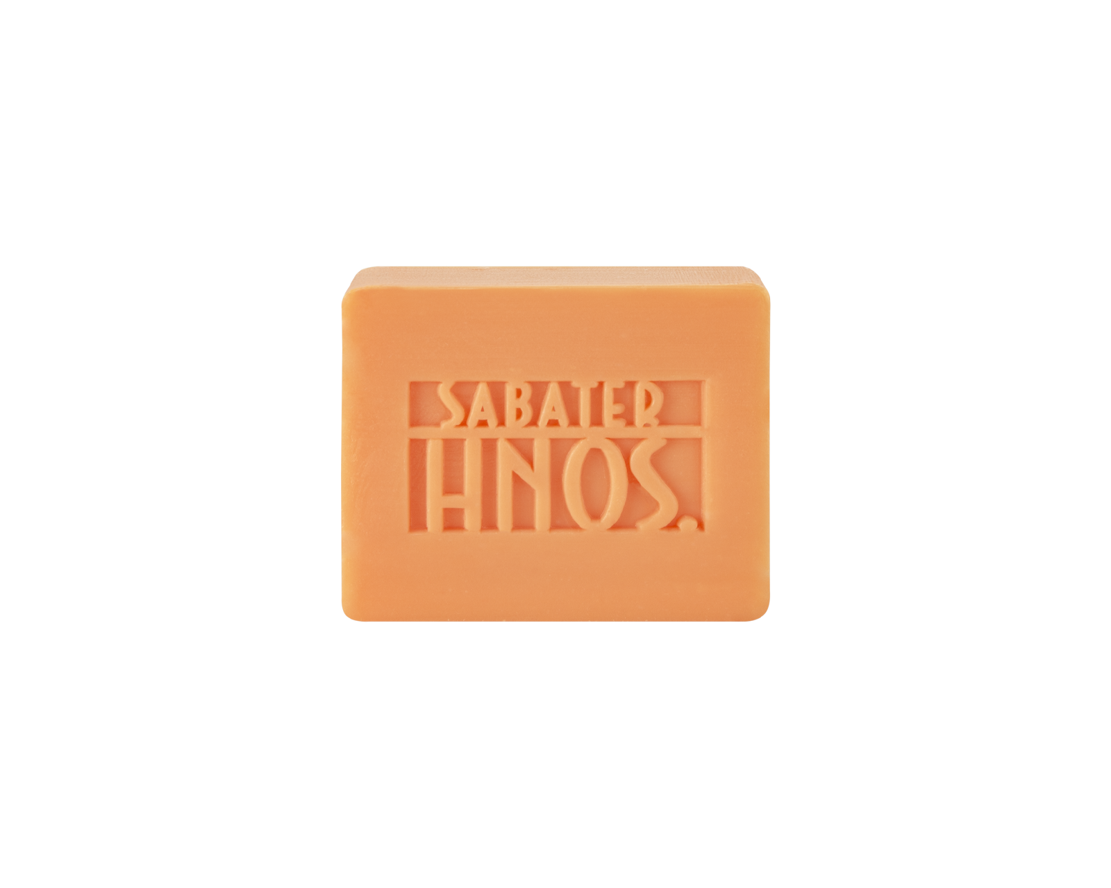 Jabón natural de mandarina 40 g con aroma cítrico y energizante, hecho a mano por Sabater Hnos.