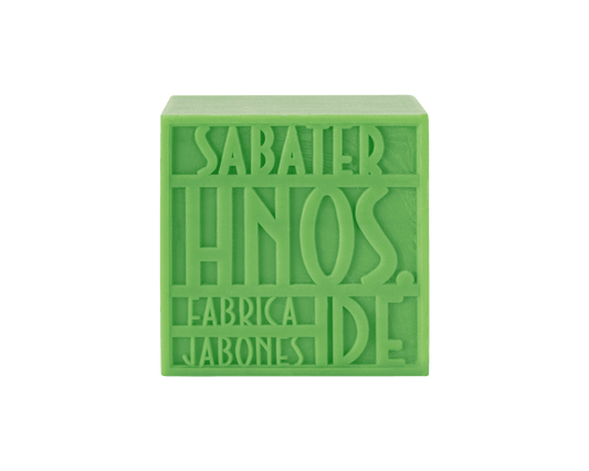 Jabón artesanal de melón 125 g con fragancia frutal fresca, elaborado por Sabater Hnos.