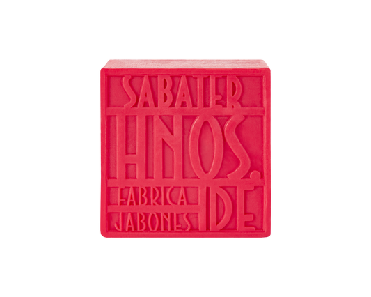Jabón artesanal de hojas de tomatera 125 g con fragancia verde, fresca y algo picante, elaborado por Sabater Hnos.