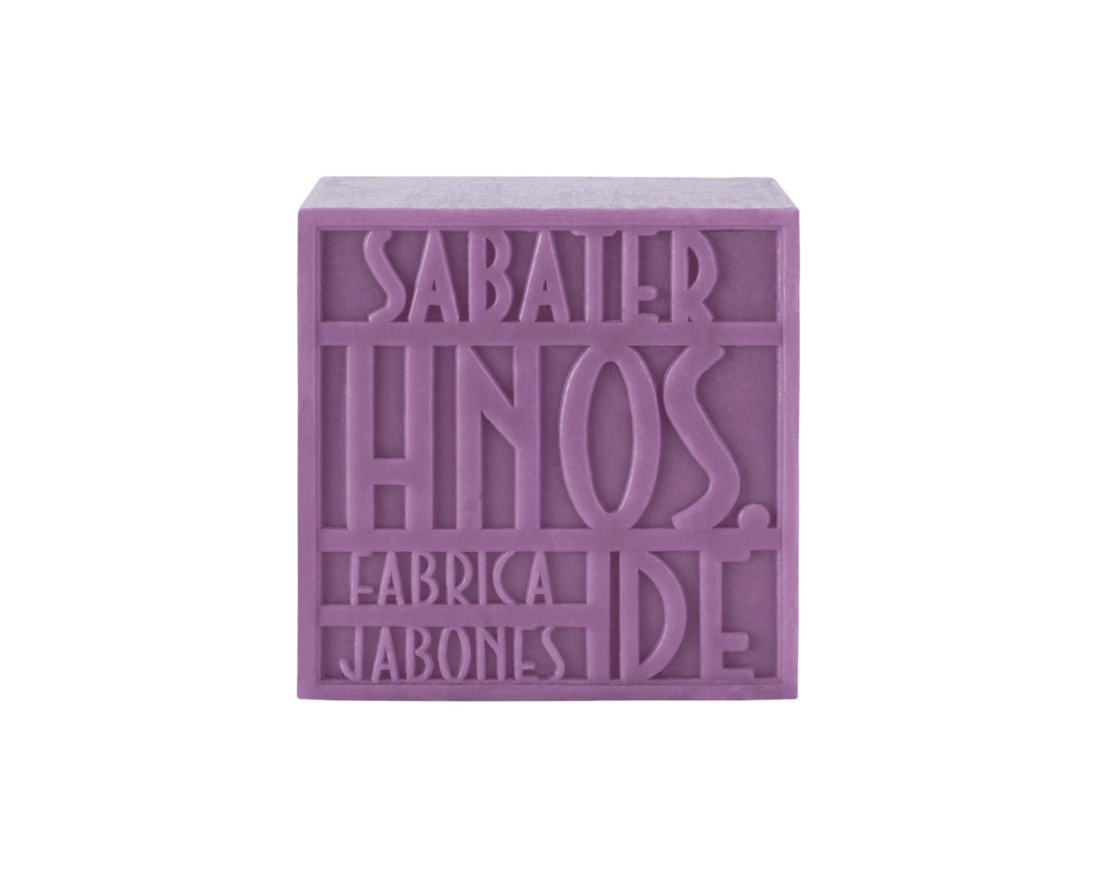 Jabón artesanal de violeta 125 g con aroma sutil dulce y floral, fabricado por Sabater Hnos.