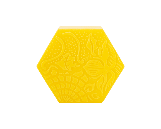 Jabón Gaudí Lemongrass 80g, cítrico y refrescante, inspirado en las baldosas de Gaudí, de Sabater Hnos.