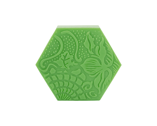 Jabón Gaudí Melón 80g, dulce y refrescante, inspirado en Gaudí, hecho a mano por Sabater Hnos.